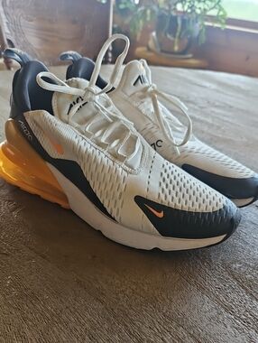 Nike Men’s White, Black & Orange Air Max Sneakers